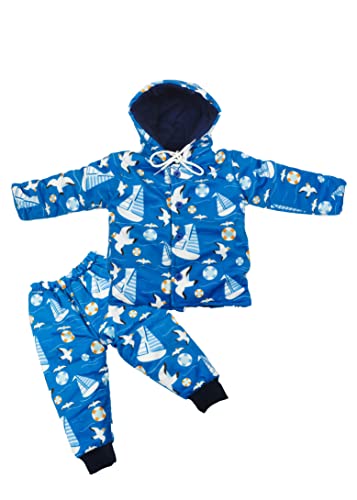 Image of REVOLTEK Baby Long Sleeve Winter swetashirt hoodie coat warm pants Dress snowsuit Sleep Suit for Boys and Girls Pack of1