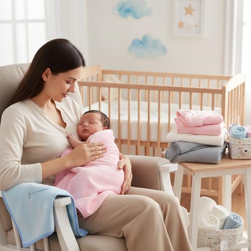 Serviette bébé idée cadeau de naissance - Set de 4 serviettes de bain avec capuche mignonnes - 6