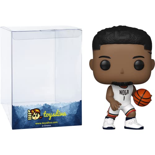 Z I O N Williamson: P O P ! Basketball Vinyl Figurine Bundle With 1 Compatible 'Toysdiva' Graphic Protector (130-57632 - B)