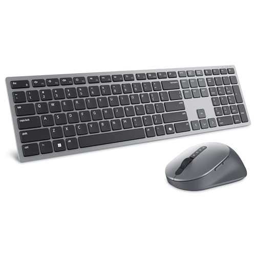 Image of Dell Premium Wireless Keyboard and Mouse - KM720 - USB wireless receiver, 12 programmable keys of F1-F12, Mouse Buttons Qty 7, DPI. 1000, 1600 (default), 2400, 4000, Advanced Exchange Service - 1 year