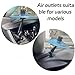 Car Cymbal Air Vent,Car Crash Cymbals,Mini Car Drum Cymbal for All Vehicles,Car Symbol Drum Air Vent for Drummers And Music Lovers-Sliver