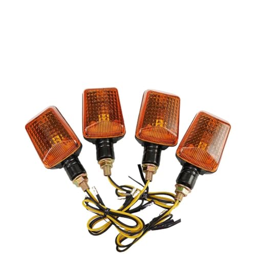 Clignotants moto universels 12V à feux teintés noirs haute visibilité