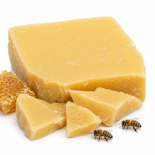 Image of LUME & CO. 100% Pure Organic Honey Beeswax Chunks, Natural Yellow Color, Premium Raw Beeswax Block for Candle Making, Cosmetics, Lip Balm, Skincare, Crafts, DIY Projects, Soap Making (100, Grams)