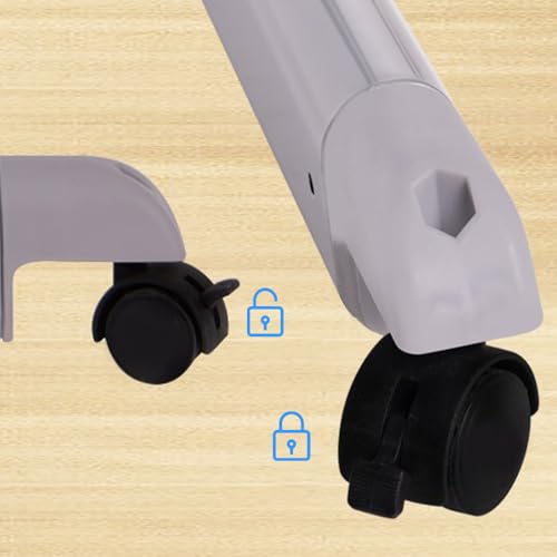 Miniatura 5 de Huole Camita Para Niños Hasta 25 Kg 5 Regulación Gradual De La Altura 2 Ruedas Para Desplazar Organizador Mosquitera,Cuna Colecho 2 En 1, 96 57 77cm-Gris