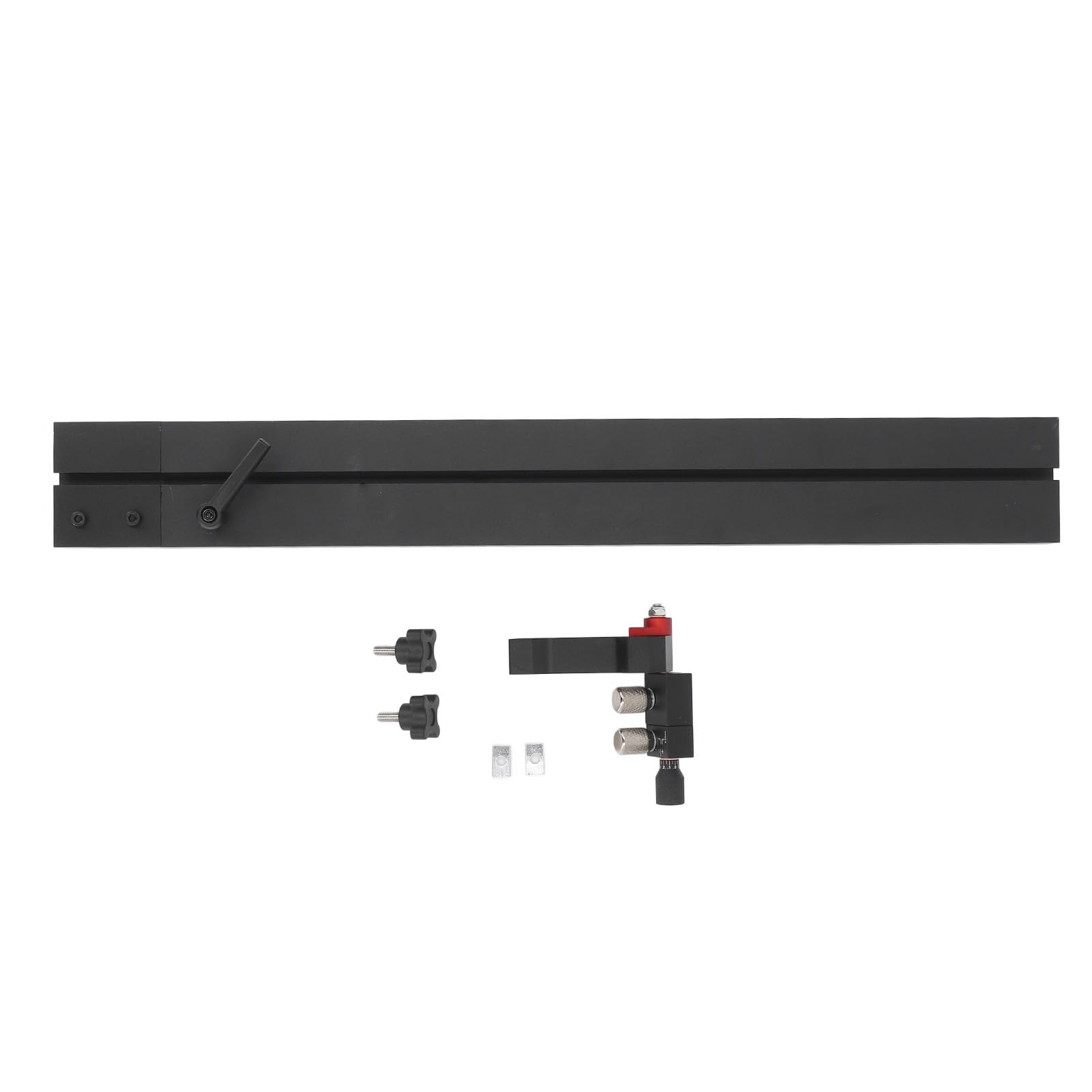 Sxhlseller Przykładnica Ukośna do Piły Stołowej z dwustronną skalą, długość Wysuwana 500-900 Mm, Obróbka o Wysokiej Dokładności, 2 X Uchwyt dla Hobbystów i Rzemieślników