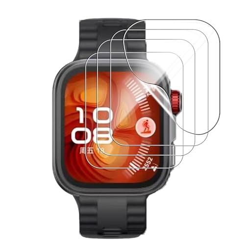 【2枚入り】 For HUAWEI Watch Fit 4/4 Pro フィルム ファーウェイ スマートウォッチ Fit4/4 Pro 対応 保護フィルム TPU製 【Kibnco】 スムースタッチ 気泡なし 高透過率 貼り直し可 貼付簡単 キズ修復 曲面