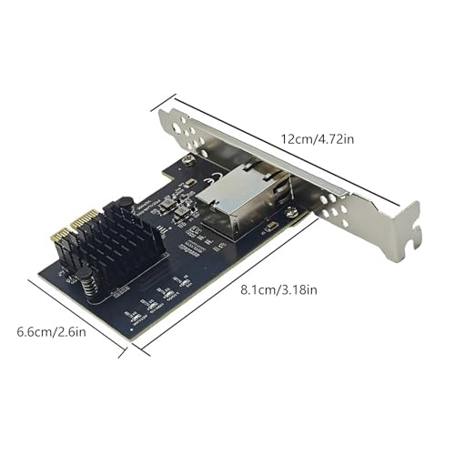 Tarjeta de red 10 Gbps PCIE4.0 para PC Gaming y streaming sin cortes con puerto RJ45 4