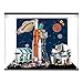 Produktbild Acryl-Vitrine für Lego 60351 Rocket Launch Center Modell, staubdichte Display-Box, kompatibel mit Lego 60351 (nur Displaybox, kein Modell) (Licht und Hintergrund)
