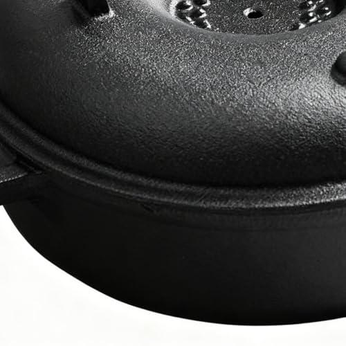 Olla holandesa para acampar y cocina de inducción con base antiadherente 8