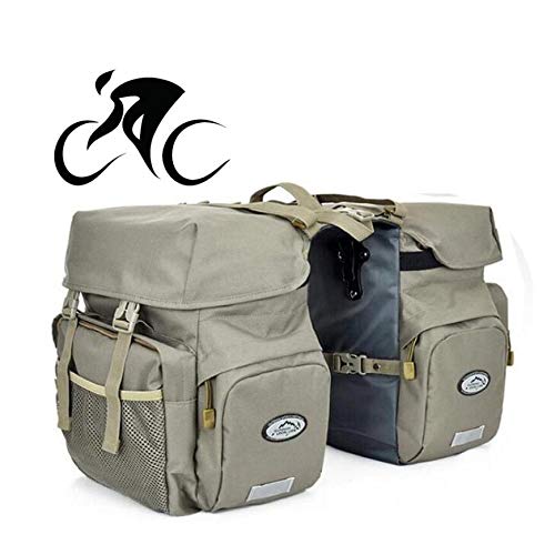 LEXIN Electronics DISEÑO para Bike 50L Resistente al Agua Duradero 3 en 1 Bicicleta Alforja Trasera Bolsa - Impermeable Pannier Bolsas con Bolsillo Frontal, 04.