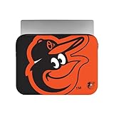 FOCO MLB Official 15' Inch Colorblock Primary Logo Zipper Laptop Computer Sleeve Case Bag (Baltimore Orioles)