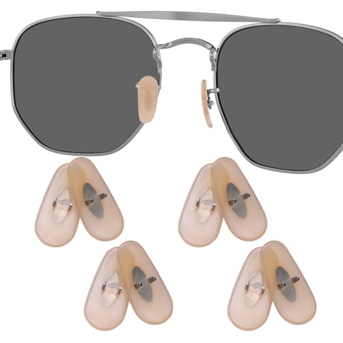 Image of 4 Pairs Replacement Nosepieces Nose Pads for Ray-Ban Aviator RB3025 RB3026 RB3044 RB3261 RB3483 Clubmaster RB3016 Sunglass