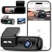 DEALAZOT Dash Cam Auto 4K+1080P, Telecamera Anteriore e Posteriore, Dashcam Auto con SD 64GB, Wi-Fi 5GHz Controllo tramite App, Visione Notturna, Parcheggio 24H, Sensore G, 170° Grandangolo, WDR (X4)