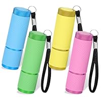 4 Pack Small Torch,Super Bright Mini Torch with 9 LED Torches,Torches Battery Powered,for Kids Adult Camping Dog Walking Hiking Outdoor Gifts（Battery Not Included）[Energy Class A+++