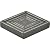 Pewter Nickel Metallic 4" X 4" Focus Resin Decorative Insert Accent Piece Tile (Set of 4 PCS/Box)