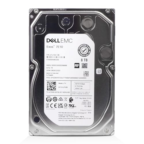 Image of Dell /Seagate Exos 7E10 ST8000NM023B 8TB 7200 RPM SATA 6Gb /s 512e 3.5in Enterprise Hard Drive