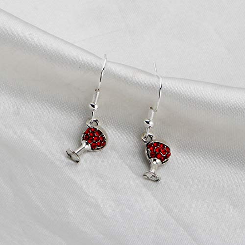 CENWA Tiny Red Wine Earrings Wine Drinker Enthusiast Jewelry Wine Lover Gift for Her3