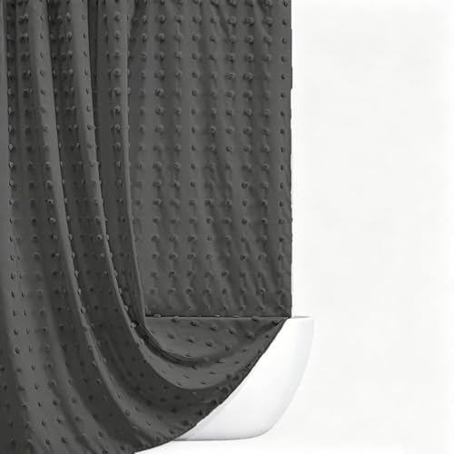 Rideau de douche imperméable tufté pour stopper les éclaboussures sur le sol - 2