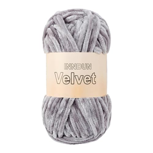 Image of Soft Velvet Chenille Yarn for Crocheting, Super Bulky Yarn for Blankets | Fluffy, plush yarn for crochet and knitting blankets, amigurumi, cushions and handmade gifts for cozy DIY projects.