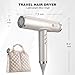 slopehill Professional Hair Dryer with Diffuser, Ionic Hair Dryer,Lightweight Compact Powerful & Fast Salon Blow Dryer with High Speed Brushless Motor, Travel Hairdryer, Women & Men (Ceramic, Stone)