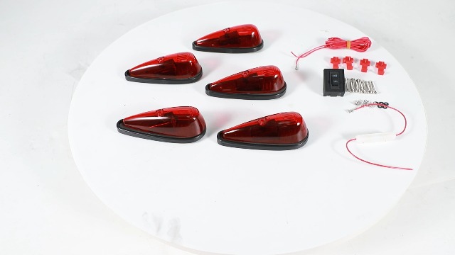Amazon.com: FSBCGT 5Pcs Red Teardrop Cab Light 9LED Cab