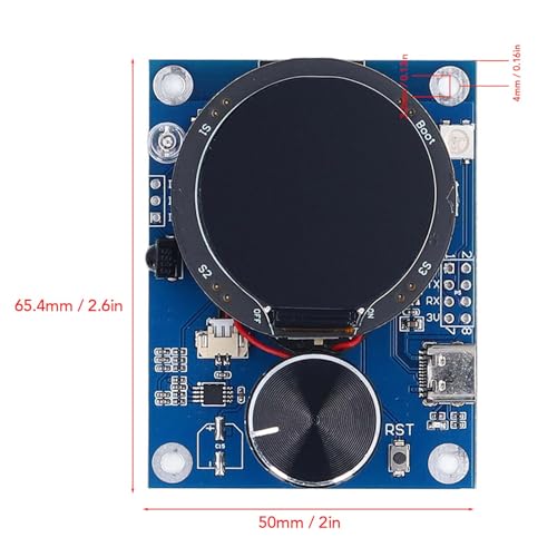 Placa de Teste LCD ZAWELIYO para Chip ESP32-C3 Com Interruptor Codificador Giratório, Baixo Custo, B