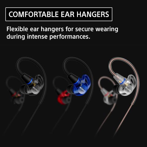 Sony IER-M500 Wired in-Ear Monitor Earphones with Secure Fit, Red and Blue by Sony - Used condition - Image 3