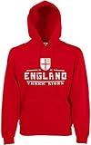 AkyTEX England Fan-Hoodie EM-2021 Kapuzenpullover Rot XXL