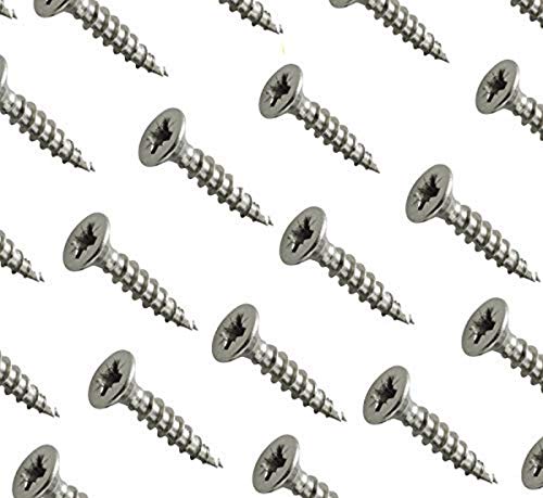 (x 500) Vis Bois inox A4 Ø 4mm Entièrement Filetée 13 x Taille Différente (x500) (Ø 4x35mm (x500))