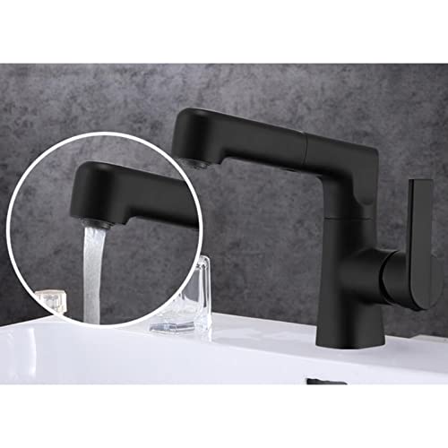 Robinet de lavabo avec douchette extractible pour nettoyer le lavabo sans effort