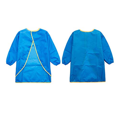 NUOBESTY Art Smock Kids Schilderen Smock Waterdichte Kinderen Artiest Schorten met Lange Mouw Geschikt voor 130-150cm… - Image 8