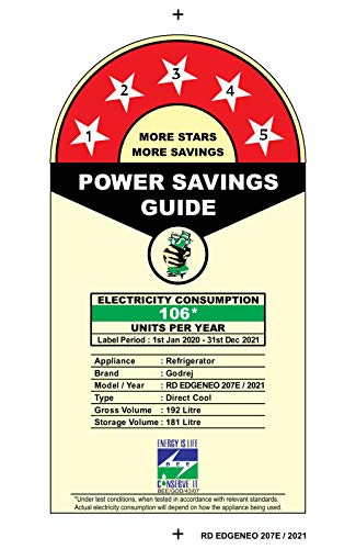 Image of Godrej 192 L 5 Star Inverter Direct-Cool Single Door Refrigerator with Farm freshness upto 24 days (RD EDGENEO 207E 53 THI AQ WN, Aqua Wine, 2022 Model)