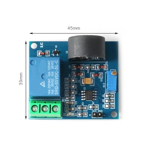 Relé de sobrecorriente CA de 5A con módulo sensor ZMCT103C de 5V 3