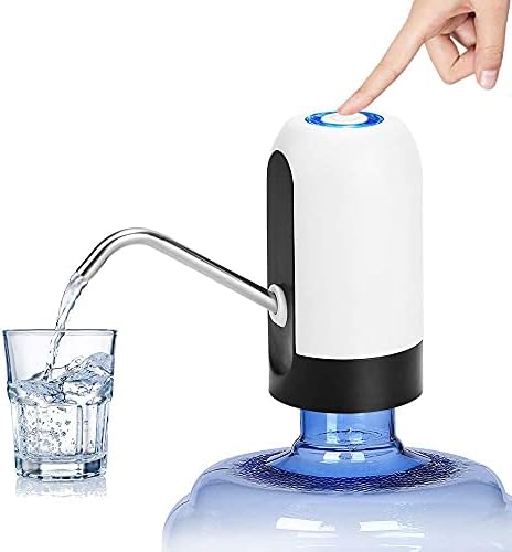 GLUN Automatic Wireless Portable Mini Rechargeable Water Bottle Can Dispenser Pump Upto 20 Litre Bottle With USB Cable