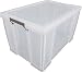 Produktbild EZY 53614 Allstore Aufbewahrungsbox für Archivierung Polypropylen transparent 66 x 45 x 39 cm 85 l