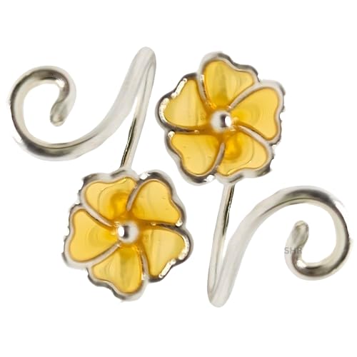 925 Sterling Silver Handmade Enamel Mustard Yellow Color Toe Ring | Ring | Mid Finger Toe Ring | Bichhiya for Girls | Women-image-42