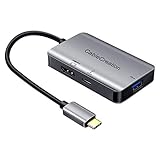 USB 3.1 Type C to HDMI 4K Adapter with 100W Power Charging+ USB 3.0 3-in-1 Thunderbolt 3 Aluminum...