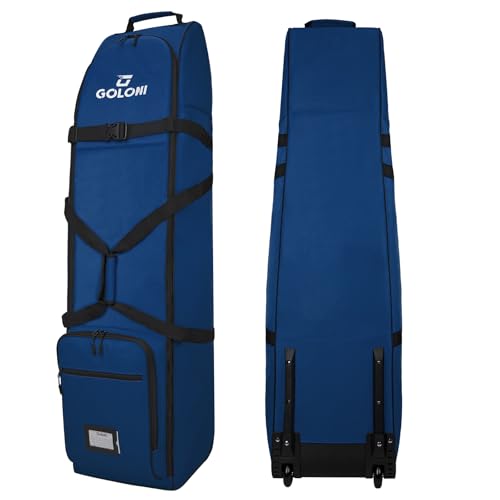 Goloni Golf Travel Bag with Wheels for Airlines, Heavy Duty