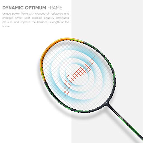 Li-Ning G-Force 3600 Superlite Carbon Fibre Strung Badminton Racket (Dark Grey, Gold, G4 - 4 1/2 Inches) #TOP3