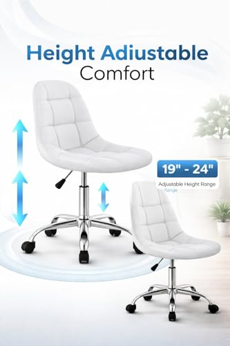 Image of Modern Egg Shape Bar Stool with 360 Swivel | Height Adjustable Bar Chair | Counter Stool & High Chairs | Comfortable for Home, Office, Restaurant Bar, Cafe & Cash Counter - (White)
