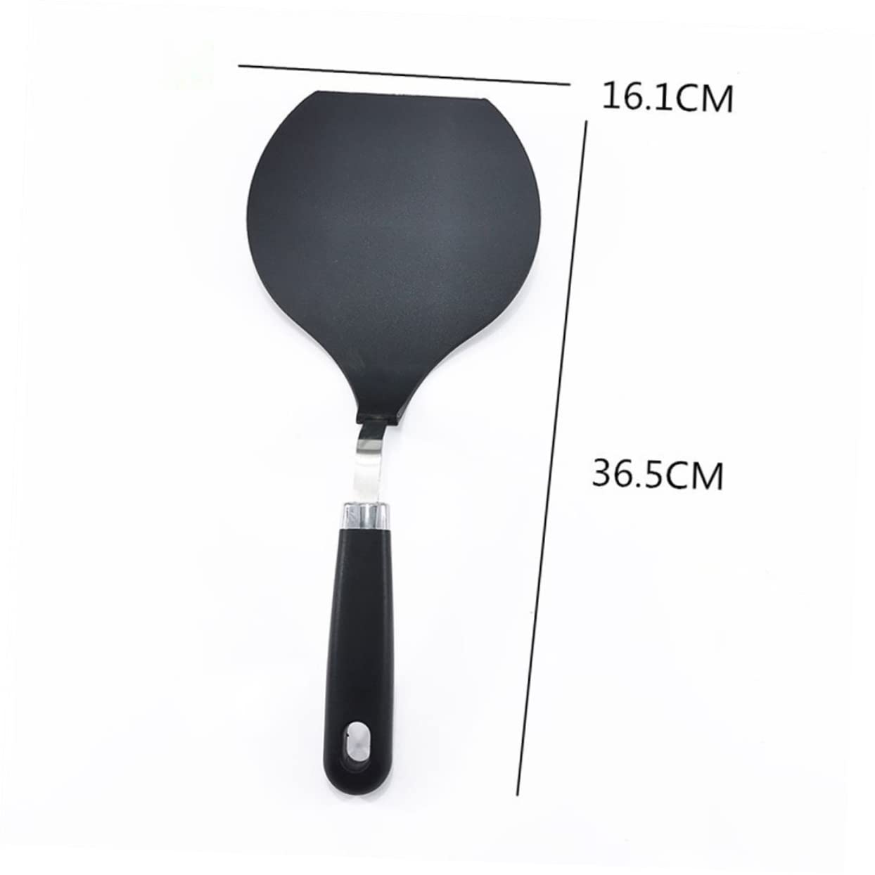 Spatola Nera Resistente al Calore, Antiaderente, in Nylon
