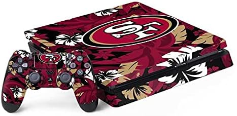 Skinit Decal Gaming Skin Compatible with PS4 Slim Bundle - Officially Licensed NFL San Francisco 49ers Large Logo Design