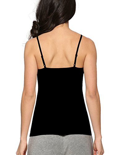 GYS Women's Bamboo Viscose Camisole Undershirt Adjustable Spaghetti Strap Layering Tank Top4