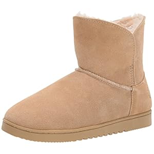 Dearfoams Women’s Paige Suede Bootie Slipper