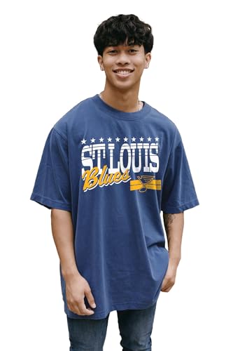 St. Louis Blues NHL Officially Licensed T-Shirt Throwback Team Color, X-Large
