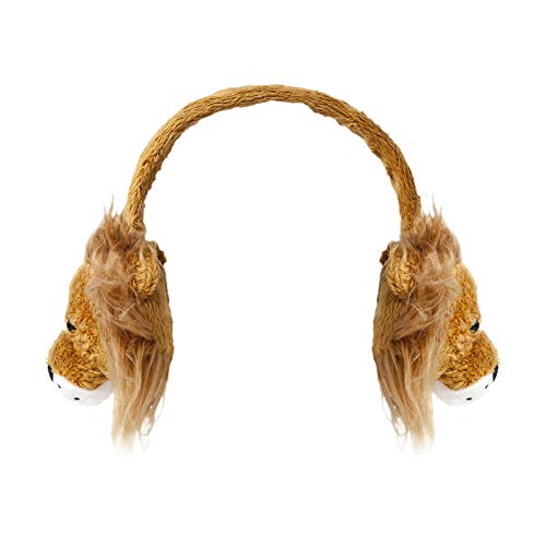 Retrak Retractable Animalz Tangle-Free, Volume Limiting (85 Db) Over Ear Headphones For Kids, Gold Lion (Etaudflion) #TOP7