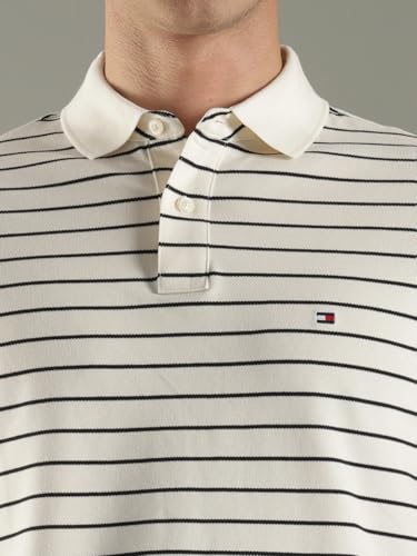 Image of Tommy Hilfiger Solid Regular fit Cotton Polo t-Shirt