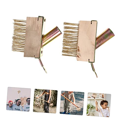 Milisten 2 peças de escova raspadora de azulejos para pavimentação de concreto, ferramenta de remoçã