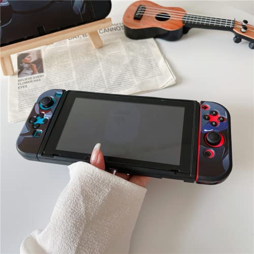 ENIFLY Cute Soft Shockproof Uchiha Obito Dockable Cover Case Compatible with Nintendo Switch OLED, D
