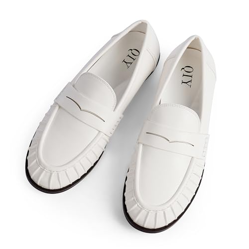 Image of QIY Penny Loafers for Women 2026 Comfortable Flats Shoes